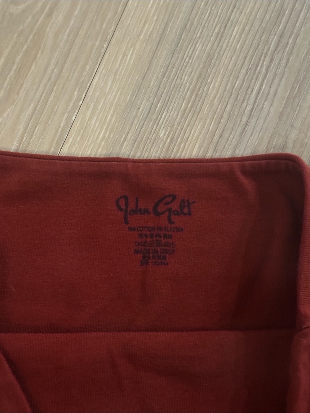 Burgundy John Galt/ Brandy melville tube top - Picture 3 of 4
